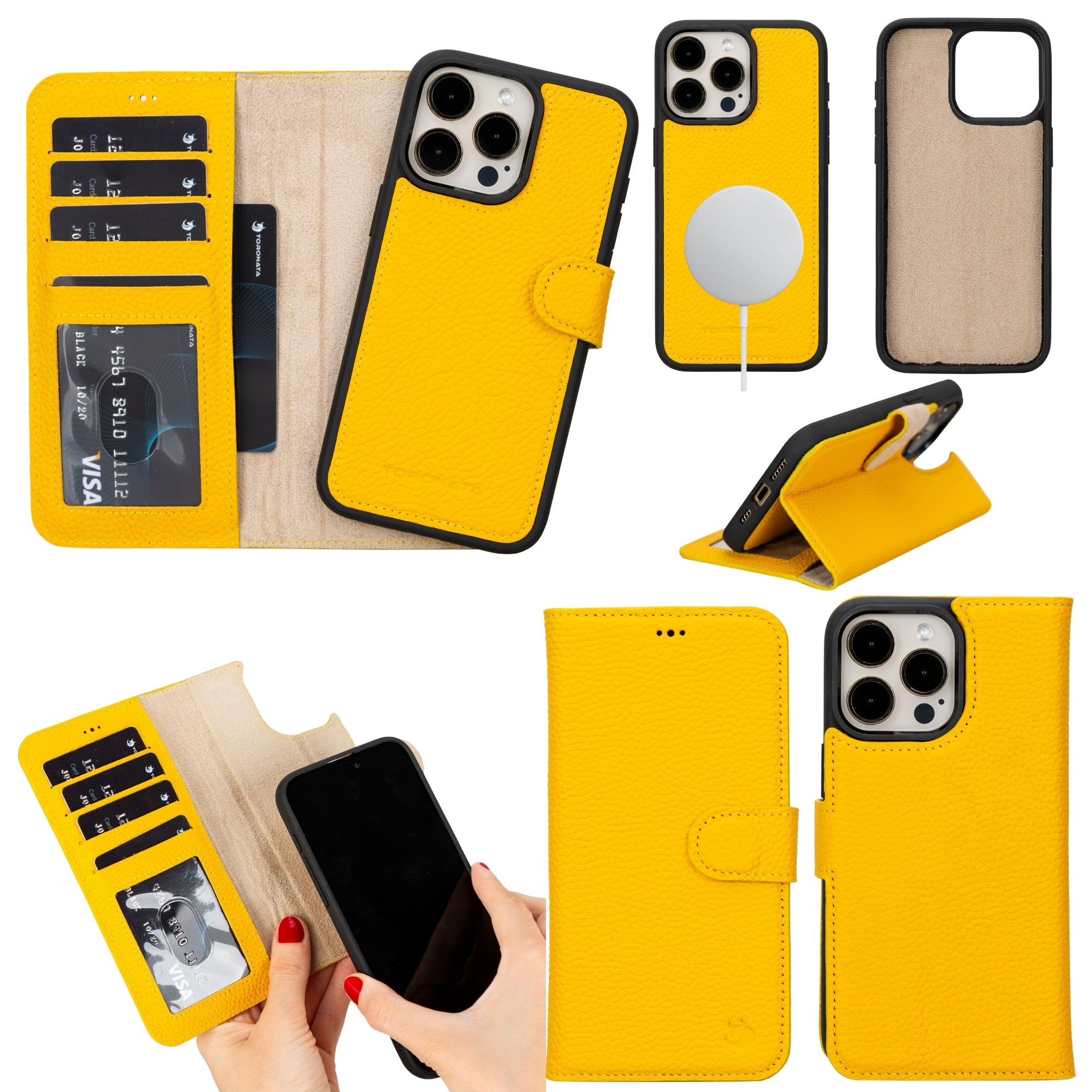 Casper Leather iPhone 15 Pro Max Wallet Case | Detachable MagSafe Compatible RFID Protection - Image 13