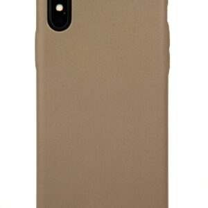 iPhone X Case, Taupe Leather